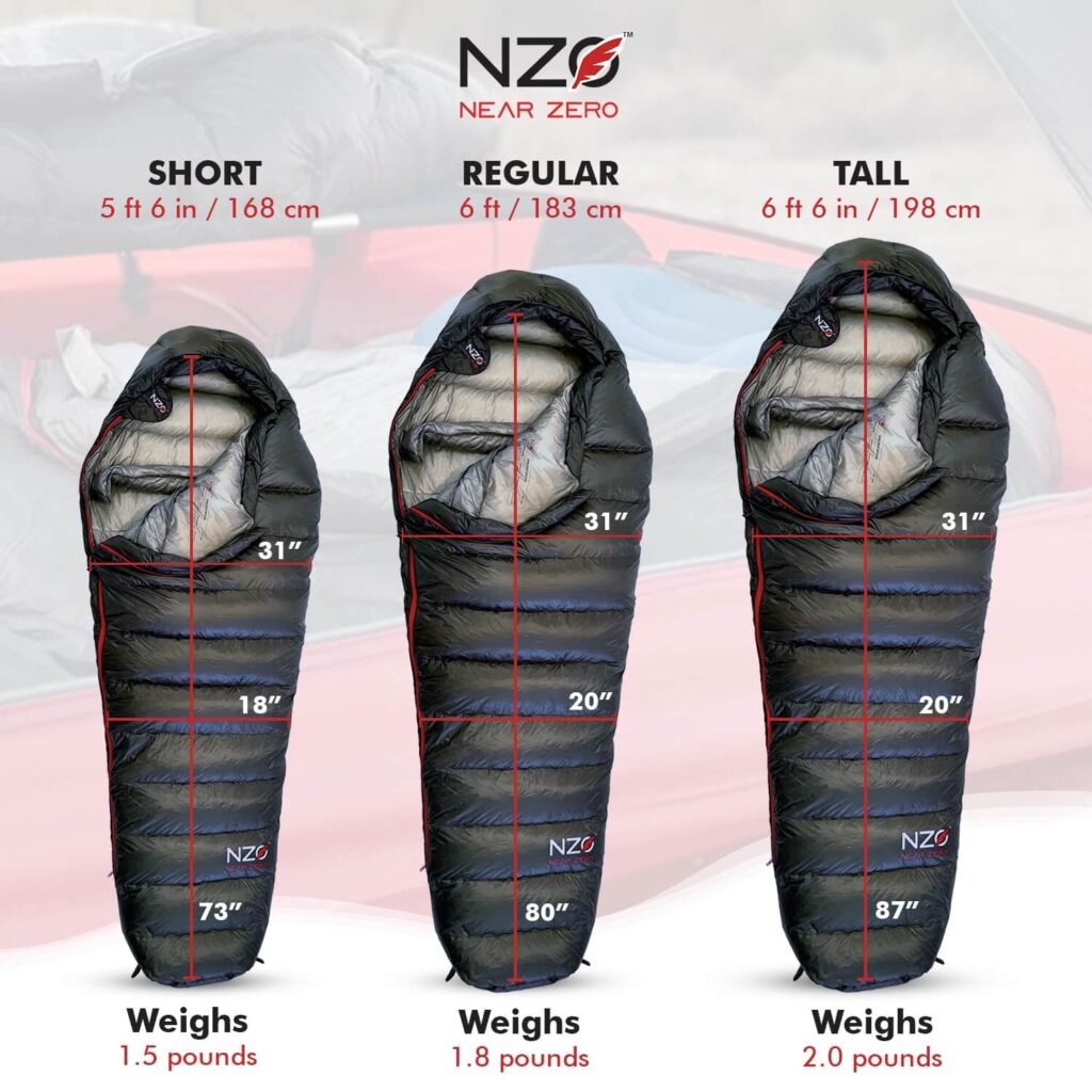 NZTWO Ultralight Mummy Sleeping Bag 20F